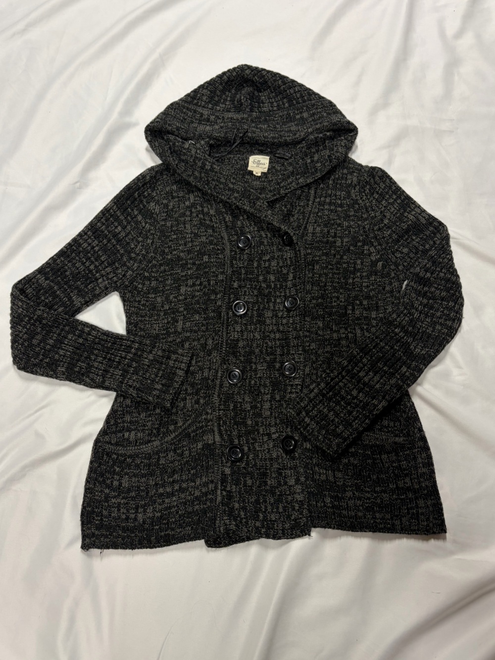 Effect Hooded Women's Sweater in Charcoal Lot C